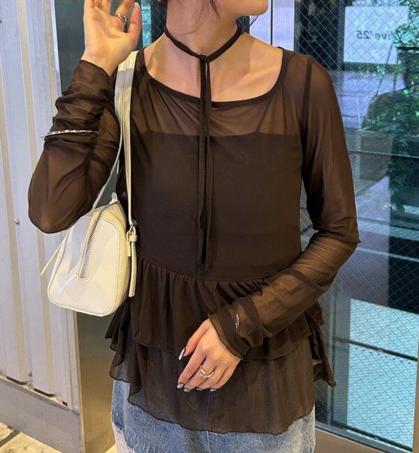  「ドットティアードプルオーバー」|Tシャツ・カットソー|