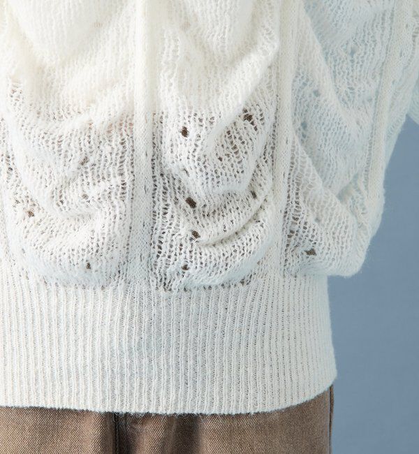  「ウェーブシアーホイップニット」|ニット・セーター|