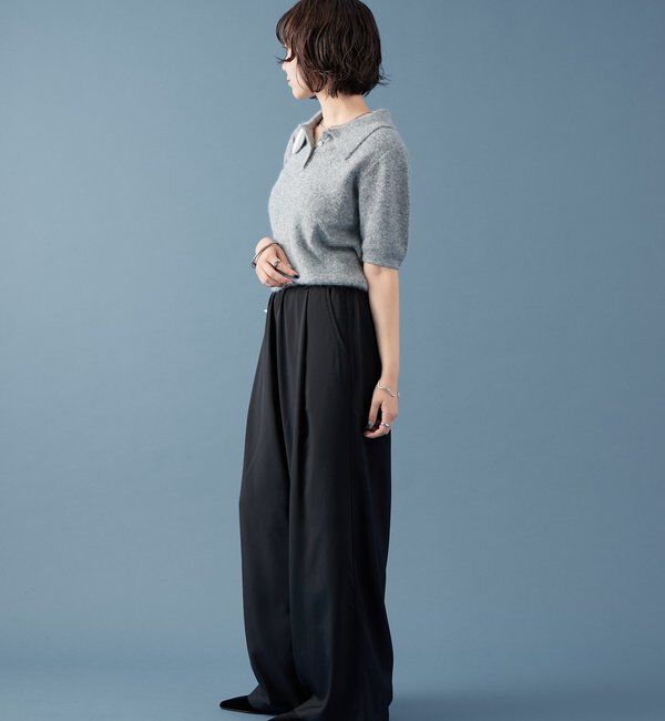  「【オールシーズン対応/WEB限定アイボリー】フリルイージーパンツ」|チノ|