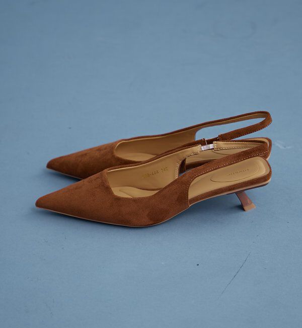  「フェイクスウェードミュール」|パンプス|