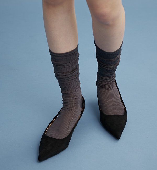  「フェイクスウェードミュール」|パンプス|