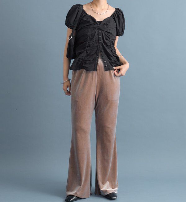  「ベロアフレアパンツ」|チノ|