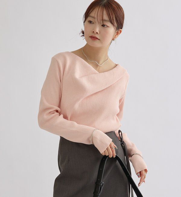  「オフショルリブニット」|ニット・セーター|