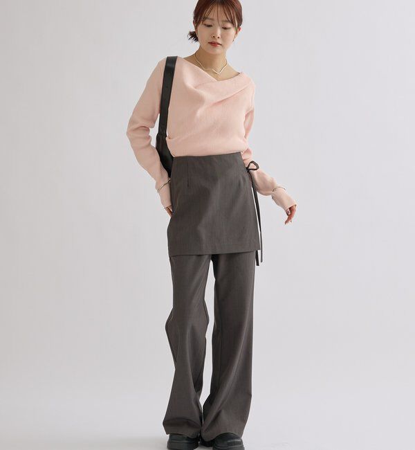  「オフショルリブニット」|ニット・セーター|