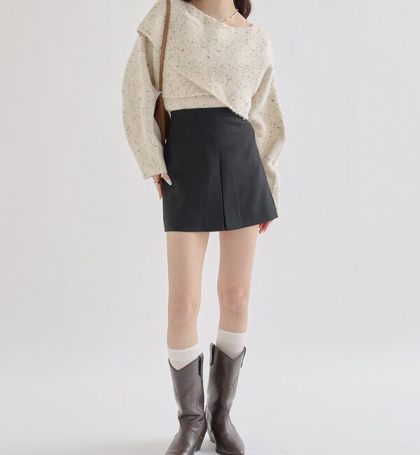  「クロスニットスリットキャミSET」|ニット・セーター|