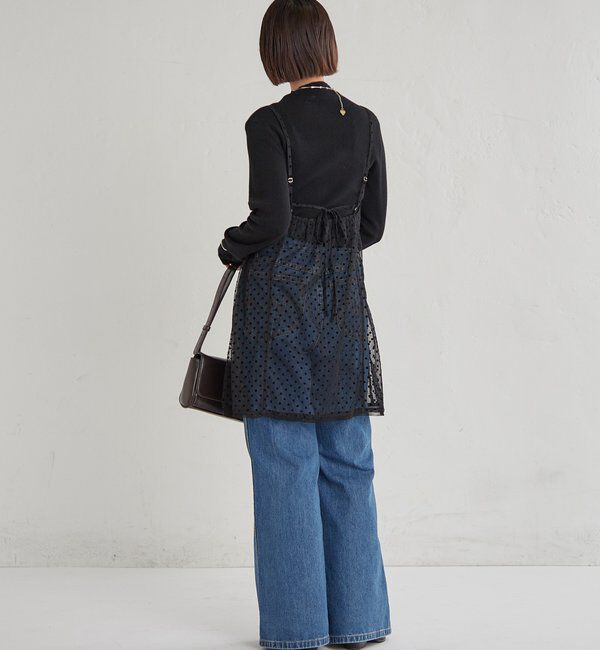  「ドットチュールキャミチュニック」|キャミソール|