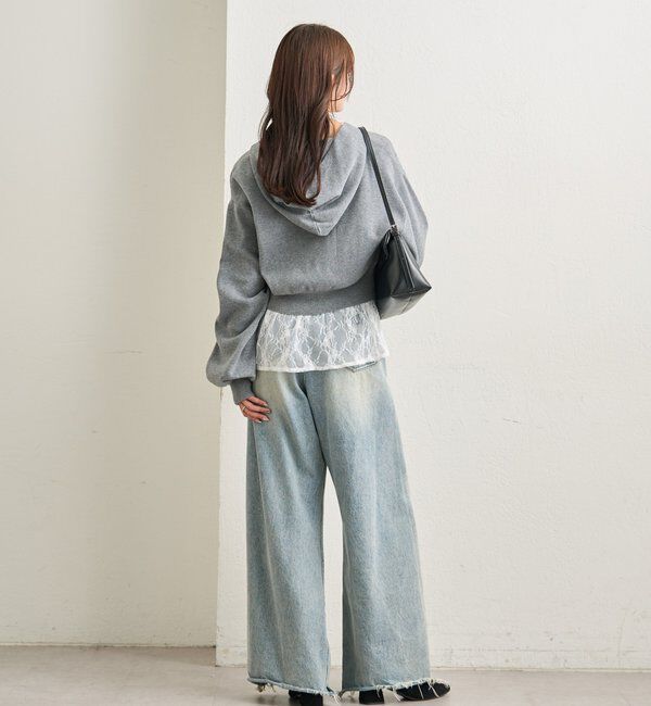  「フーディーニットショートパーカー」|パーカー|