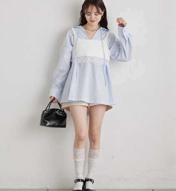  「フラワーレースビスチェ」|シャツ・ブラウス|