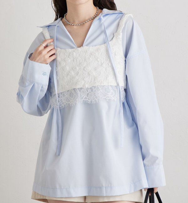  「フラワーレースビスチェ」|シャツ・ブラウス|