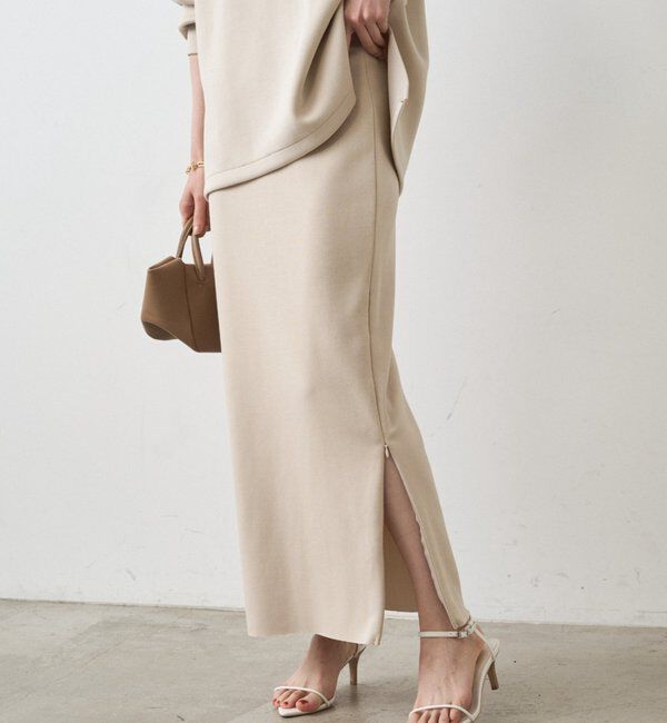  「【Lサイズも登場！】ポンチZIPタイトスカート」|スカート|