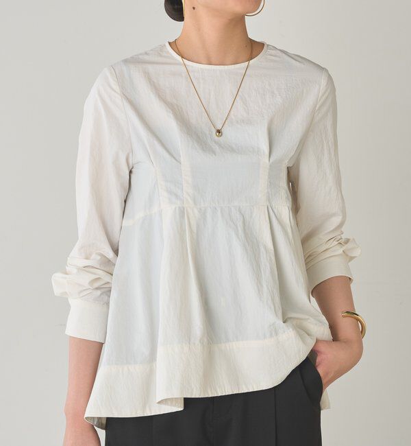  「Aラインペプラムブラウス」|シャツ・ブラウス|