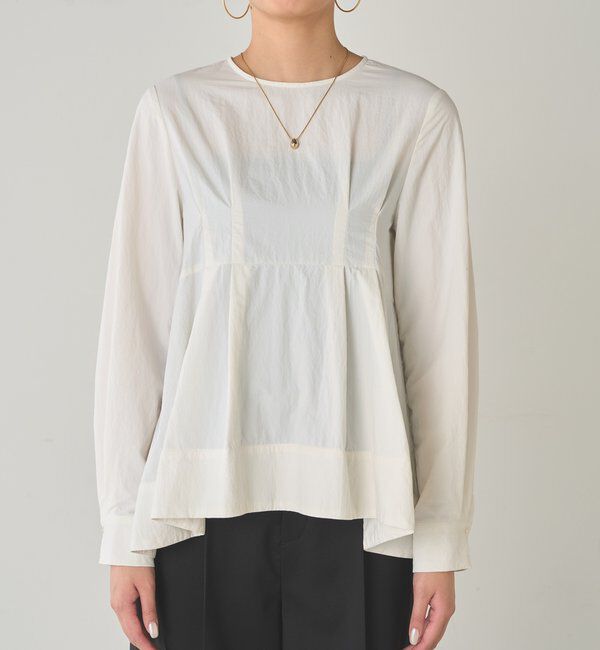  「Aラインペプラムブラウス」|シャツ・ブラウス|