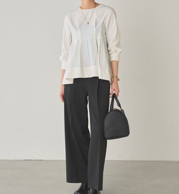  「Aラインペプラムブラウス」|シャツ・ブラウス|
