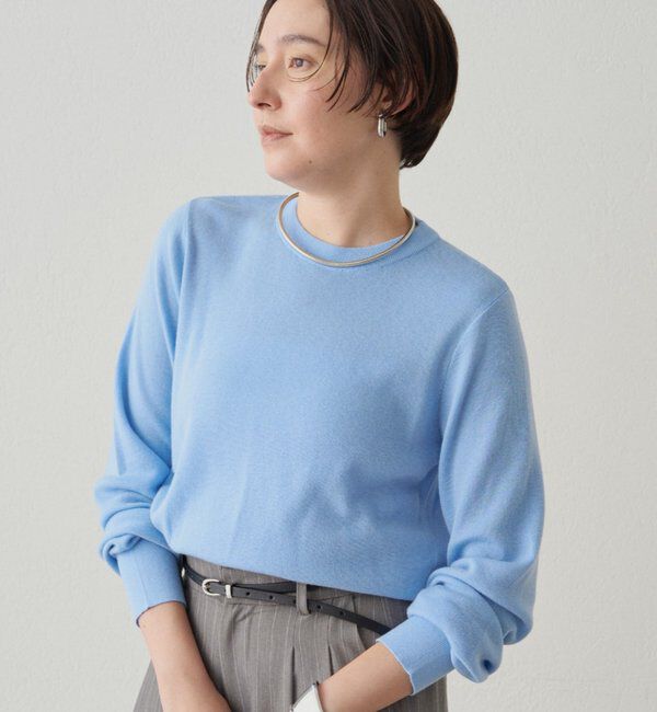  「ウールカシミヤクルーニット」|ニット・セーター|