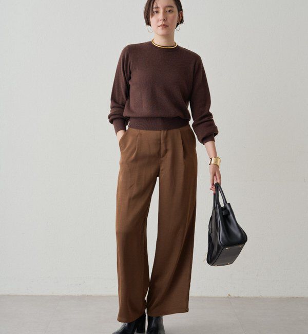  「ウールカシミヤクルーニット」|ニット・セーター|