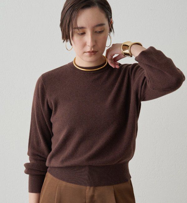  「ウールカシミヤクルーニット」|ニット・セーター|