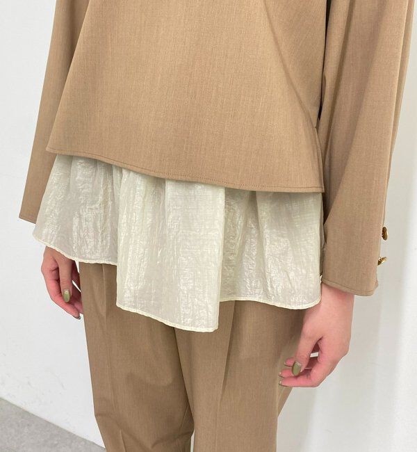  「ペプラムレイヤードブラウス」|シャツ・ブラウス|