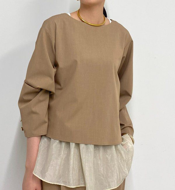  「ペプラムレイヤードブラウス」|シャツ・ブラウス|