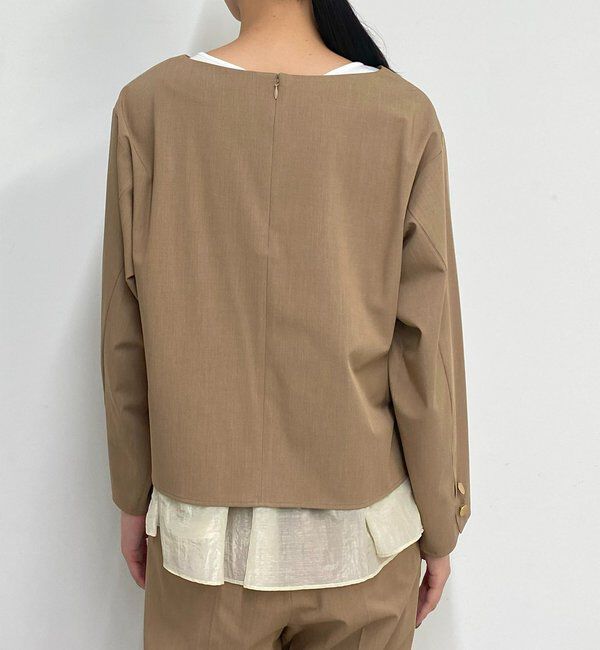  「ペプラムレイヤードブラウス」|シャツ・ブラウス|