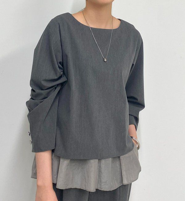  「ペプラムレイヤードブラウス」|シャツ・ブラウス|