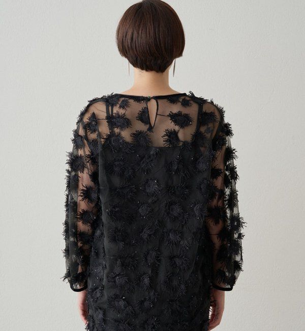  「【Atelier N5/アトリエヌメロサンク】ジャガードシアーブラウス」|シャツ・ブラウス|