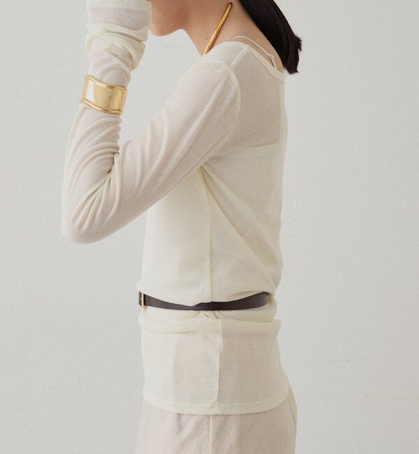  「ラウンドシアーカットソー」|Tシャツ・カットソー|