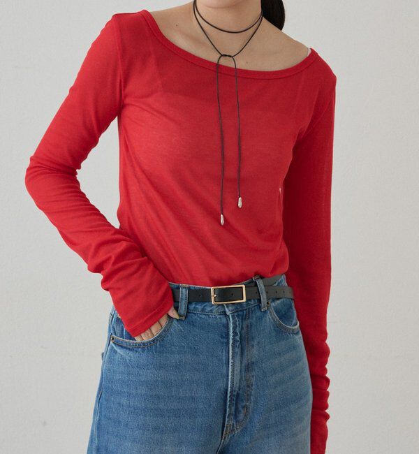  「ラウンドシアーカットソー」|Tシャツ・カットソー|