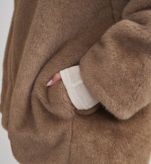  「フードフェイクファーブルゾン」|ベスト・ジレ|