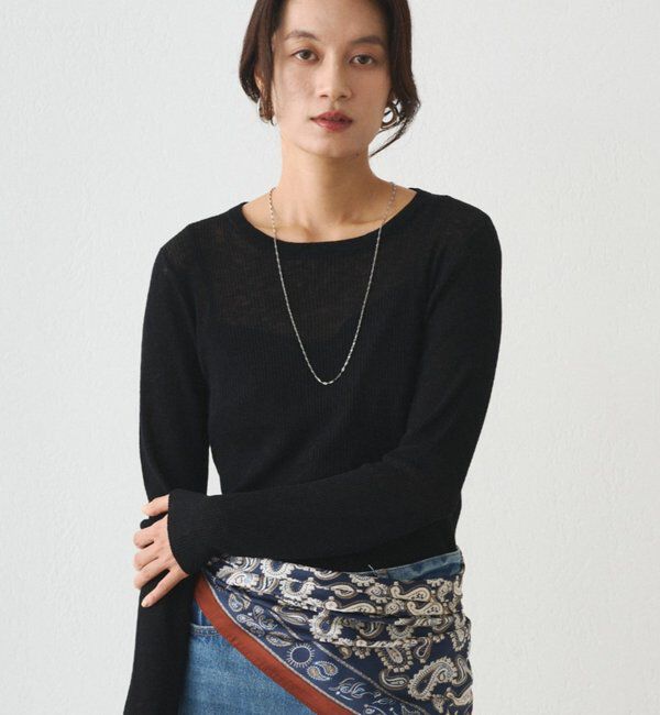  「シアーニットプルオーバー」|ニット・セーター|