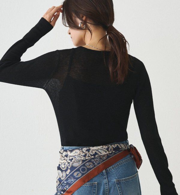  「シアーニットプルオーバー」|ニット・セーター|