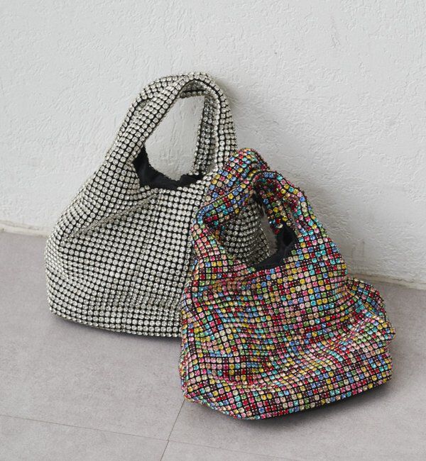  「【GALENA/ガレナ】ラインストーンBag」|トートバッグ|イエロー