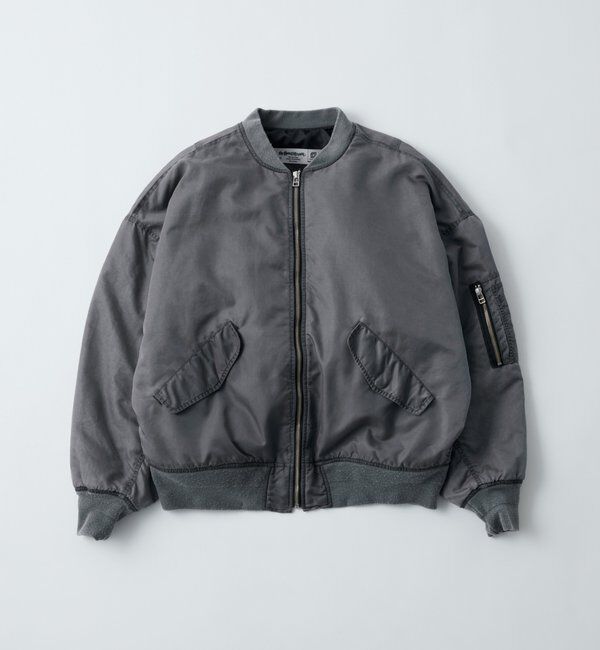  「Sourcreamピグメント加工MA1」|ブルゾン・スタジャン|