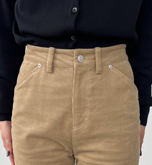  「【新色/レイヤード対応】コーデュロイフレアパンツ」|チノ|