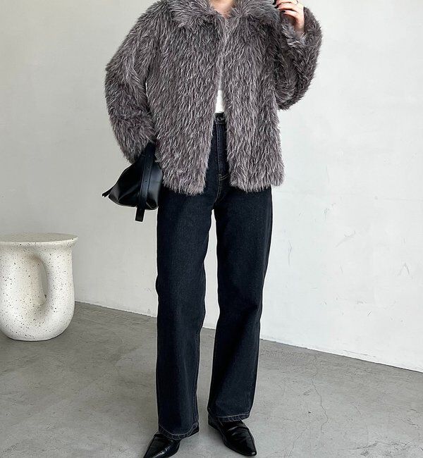  「【サイズ展開あり/軽量】MIXファースタンドカラーコート」|その他|