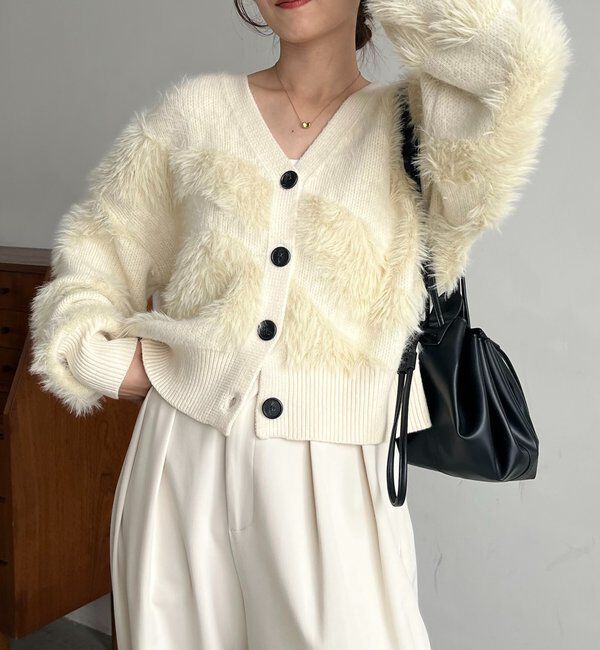  「WAVEフェザーカーディガン」|カーディガン|