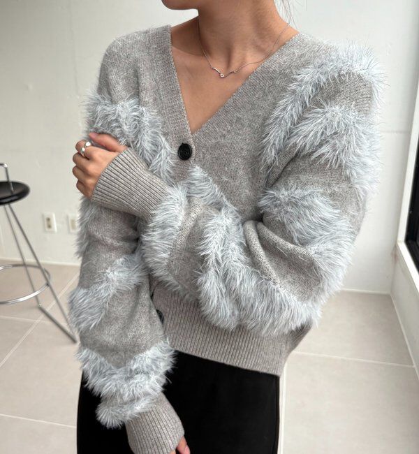  「WAVEフェザーカーディガン」|カーディガン|