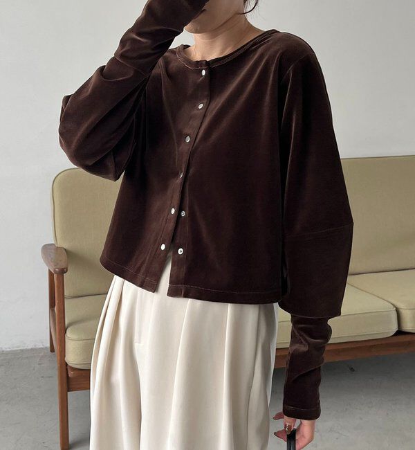  「ベロアカーディガン」|Tシャツ・カットソー|
