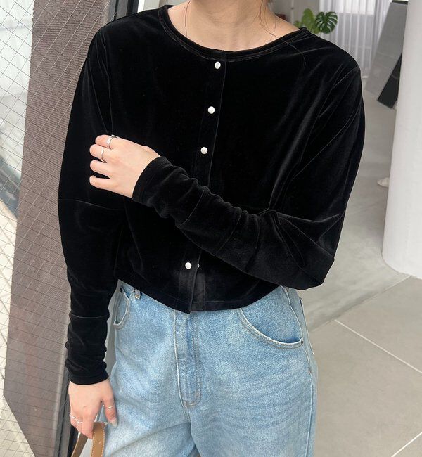  「ベロアカーディガン」|Tシャツ・カットソー|
