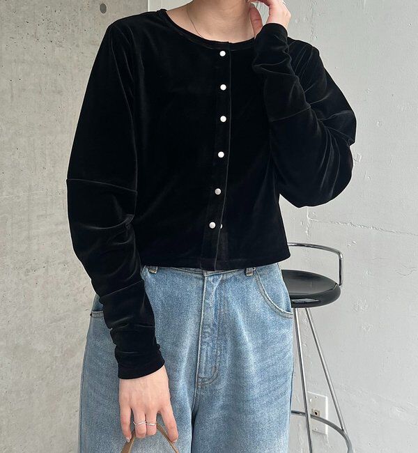  「ベロアカーディガン」|Tシャツ・カットソー|