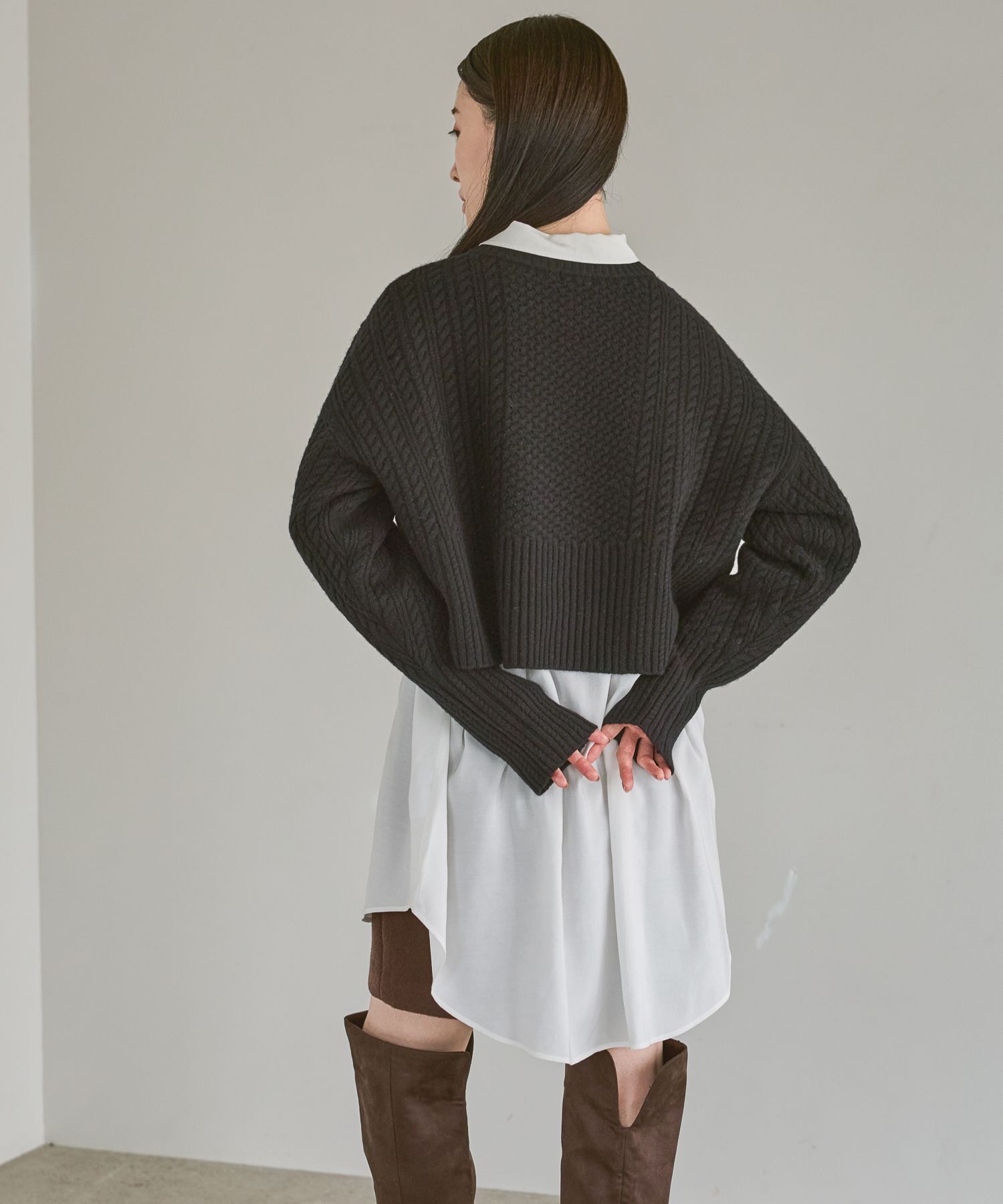 A part by 「ケーブルニットプルオーバー」|ニット・セーター|