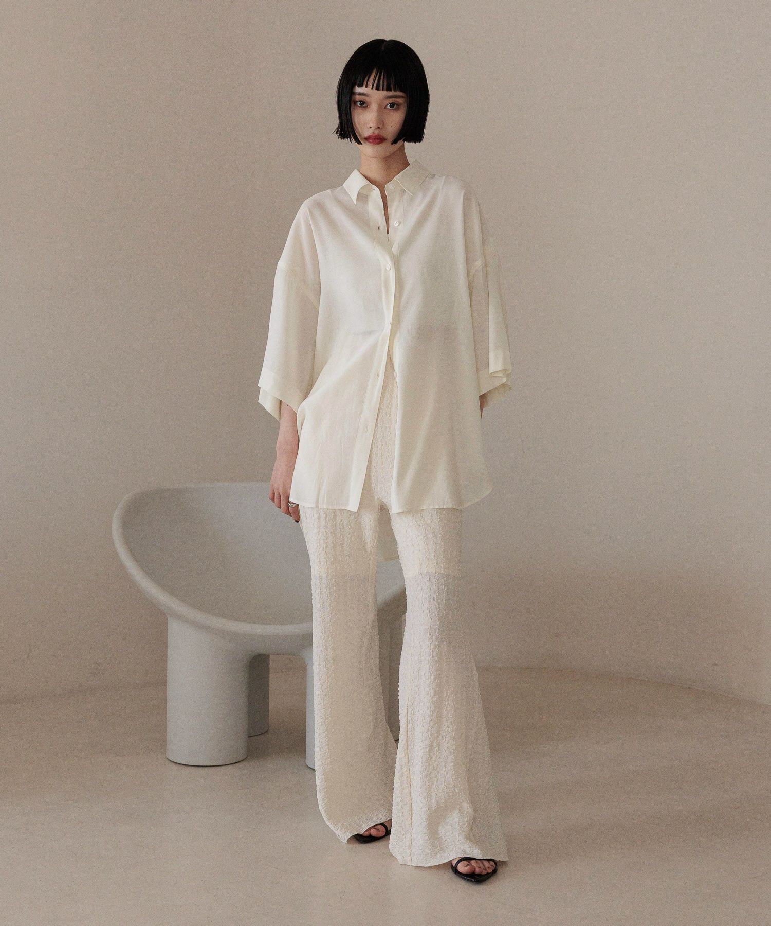 LOWRYS FARM「アソートフレアパンツ」|チノ|