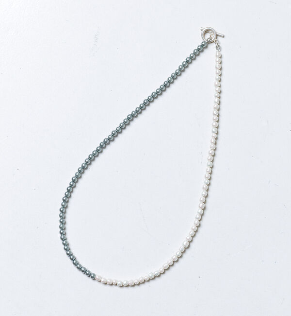 collex「【Ljud/ユード】配色ガラスバロックパールネックレス」|ネックレス|