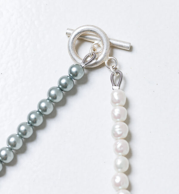 collex「【Ljud/ユード】配色ガラスバロックパールネックレス」|ネックレス|