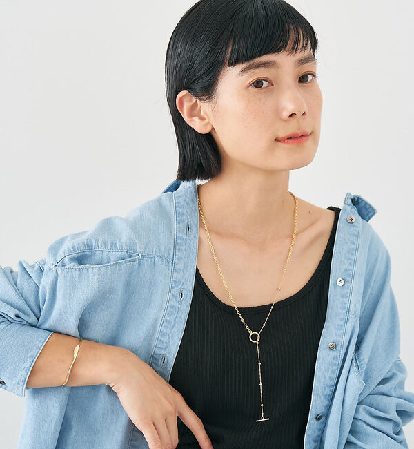 collex「【dignif】【金属アレルギー対応】ミックスチェーン2WAYネックレス」|ネックレス|