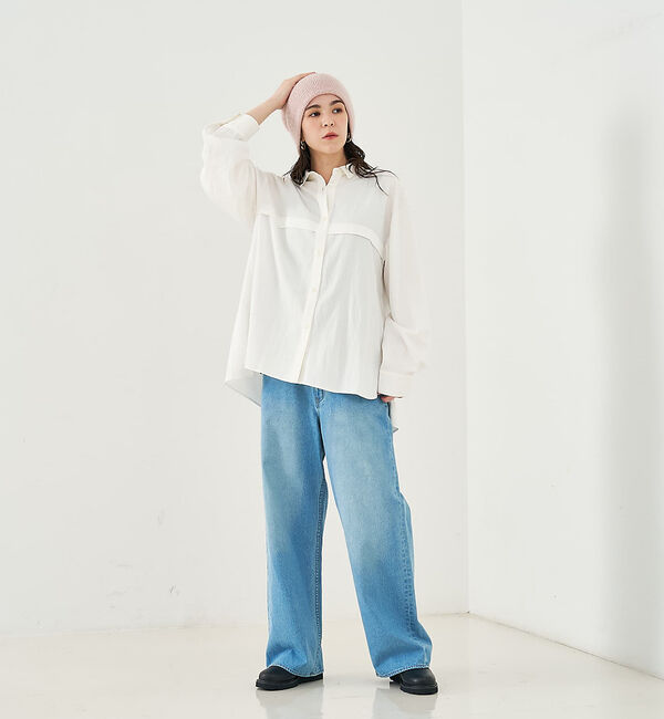 collex「フロント切替バックギャザーシャツ」|シャツ・ブラウス|