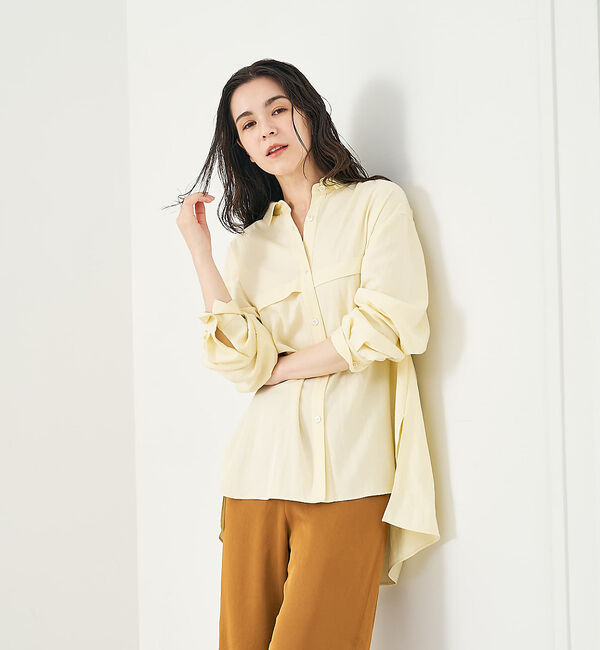 collex「フロント切替バックギャザーシャツ」|シャツ・ブラウス|