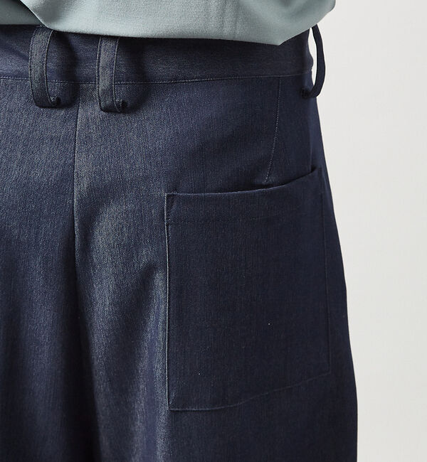 ABAHOUSE「デニムライク ワイドストレート スラックス / ワイドパンツ」|その他|