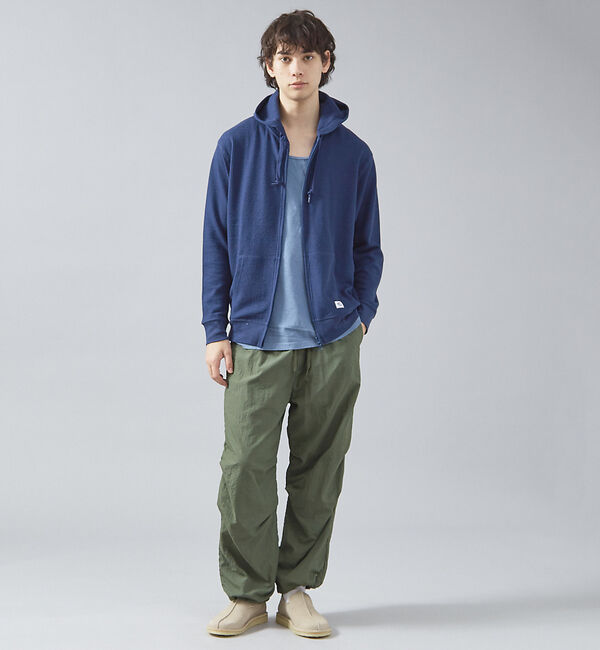 ABAHOUSE「【JEMORGAN /ジェーイーモーガン 】軽量ワッフルジップパーカー ダブルジ」|パーカー|