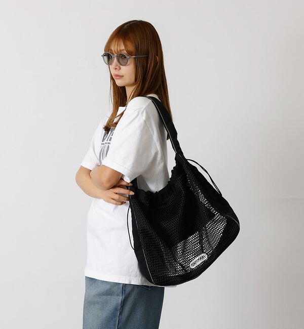 ABAHOUSE「【OUTDOOR PRODUCTS / アウトドアプロダクツ】Mesh Nylo」|トートバッグ|ブラック