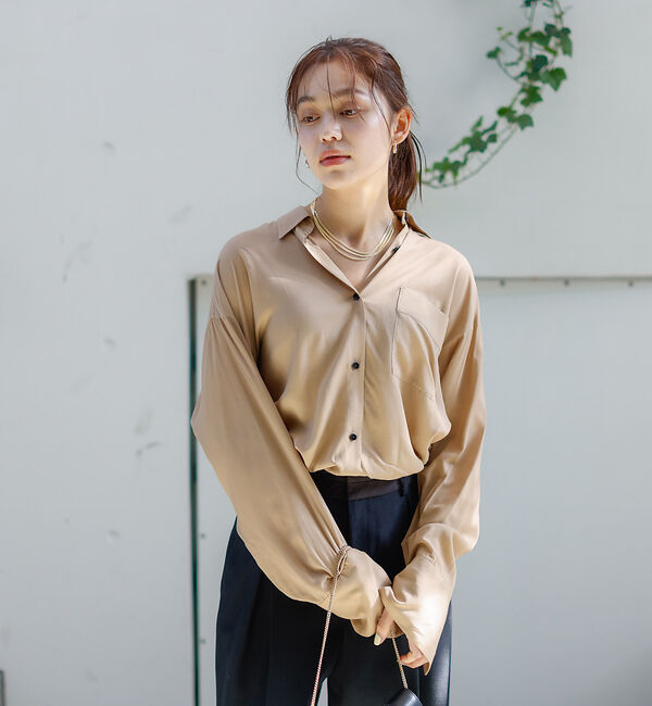 Rouge vif「レーヨンとろみシャツ」|シャツ・ブラウス|